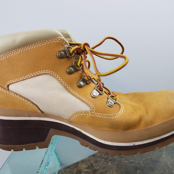 Timberland Brown Leather Lace Up Ankle Boots 9M - Picture 4 of 8